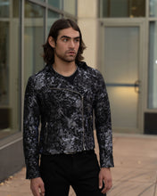 Mens Jacquard Moto Jacket