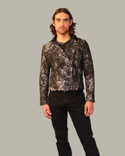 Mens Jacquard Moto Jacket