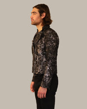 Mens Jacquard Moto Jacket