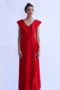 Flowy Silk Maxi Dress. Size 6