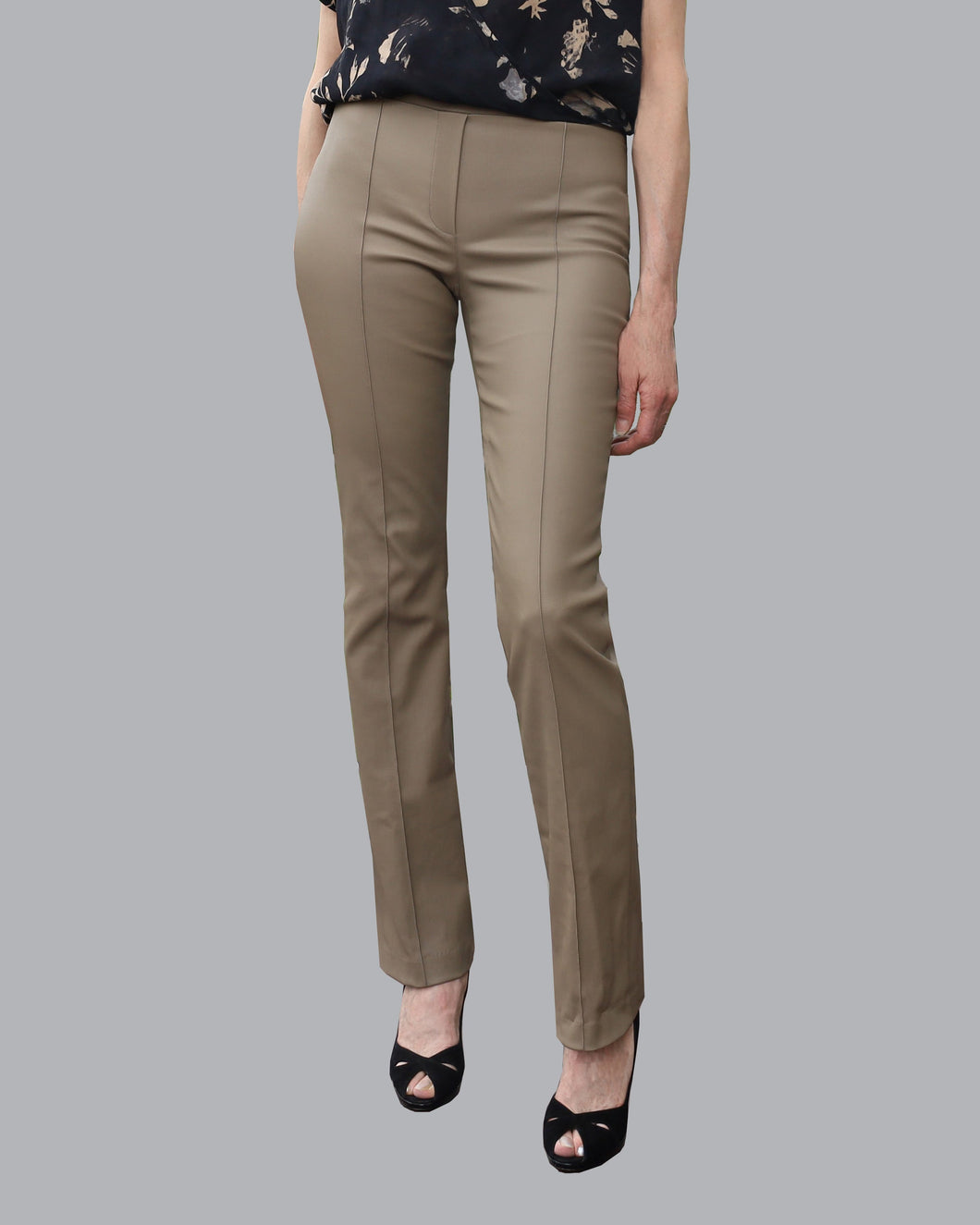 Taupe Coated Pants 